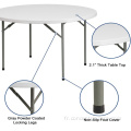 Table de pliage en plastique rond de 6 pieds